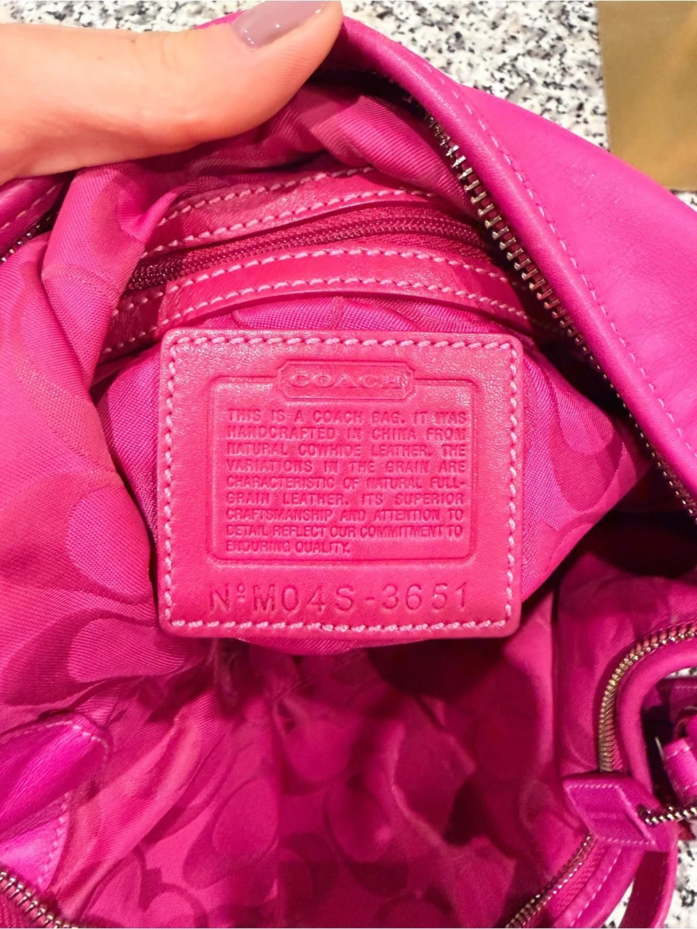 Coach Y2K Fuchsia SoHo Hobo Bag - Sleek Everyday Hobo